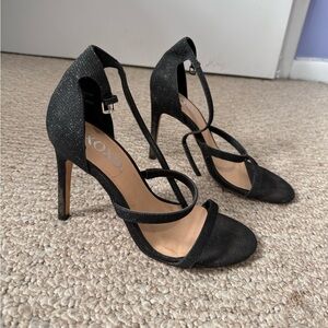 Black Strappy Stiletto Heels